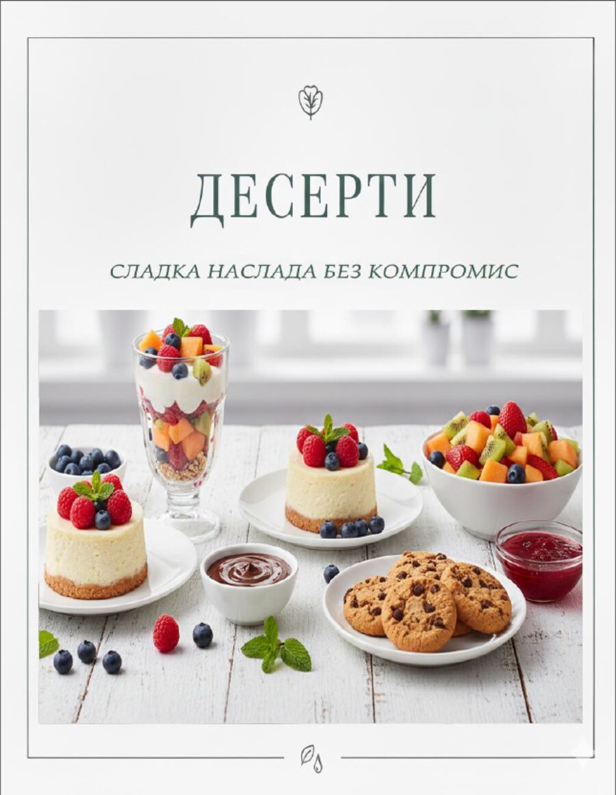 Раздел Десерти